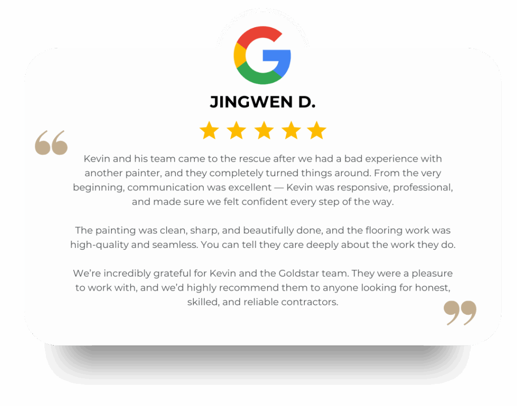google review goldstar jingwen d.